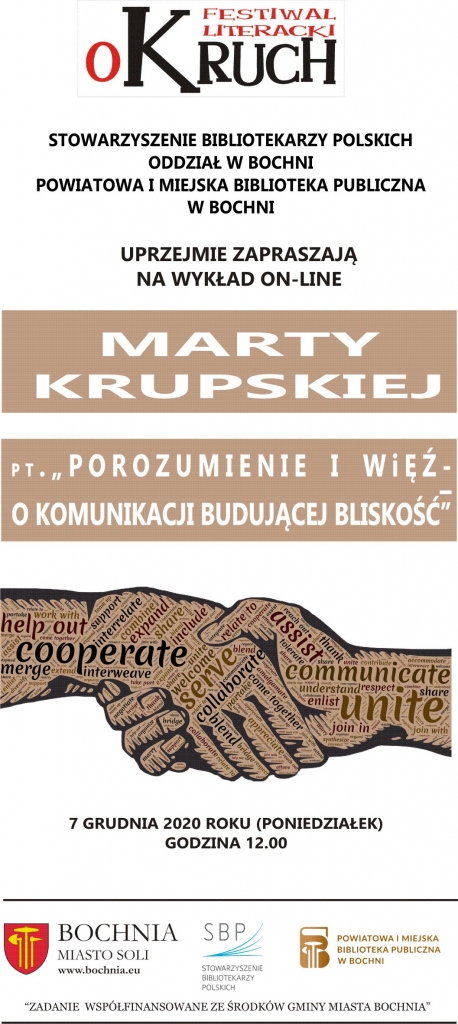 Zaproszenie na wykład Marty Krupskiej