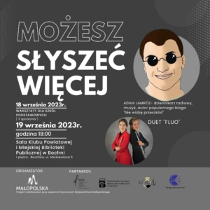 plakat spotkanie możesz słyszeć więcej