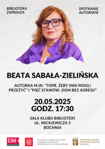 Plakat Beata Sabała-Zielińska