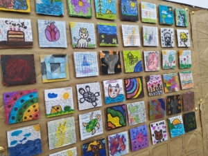 święto ulicy Wolnica stoisko Biblioteki, gry zabawy dla dzieci