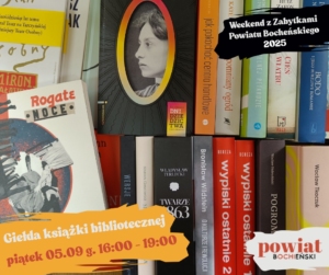 plakat giełda książki bibliotecznej, książki