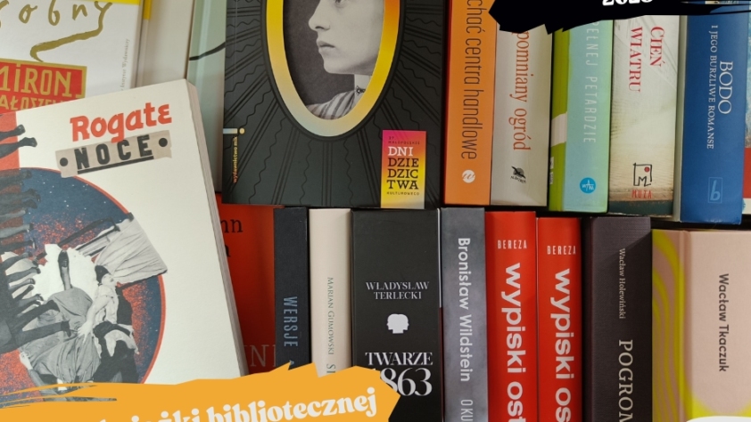 plakat giełda książki bibliotecznej, książki