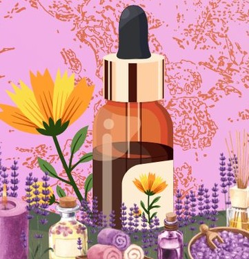 buteleczka z olejkami eterycznymi