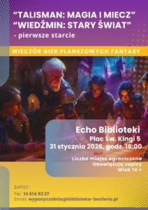 plakat gier planszowych