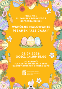 plakat malowanie wielkanocnych pisanek