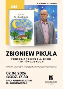 Plakat spotkania Zbigniewa Pikuły